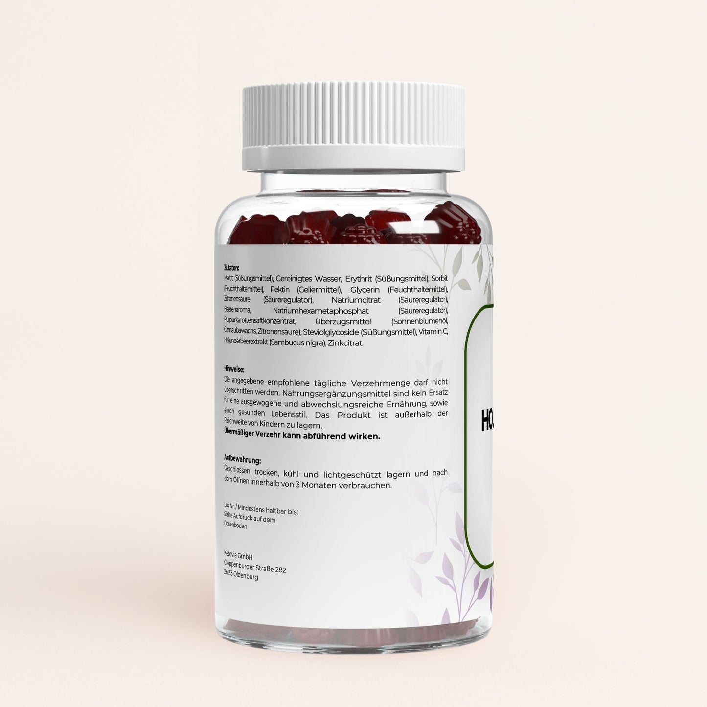 Holunder + Vitamin C + Zink Gummies - 60 Stk.