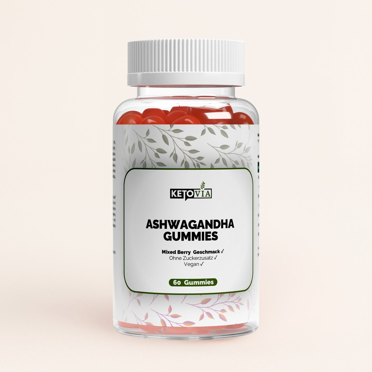 Premium Ashwagandha Gummies 300 + Vitamin B6,- 60 Stk