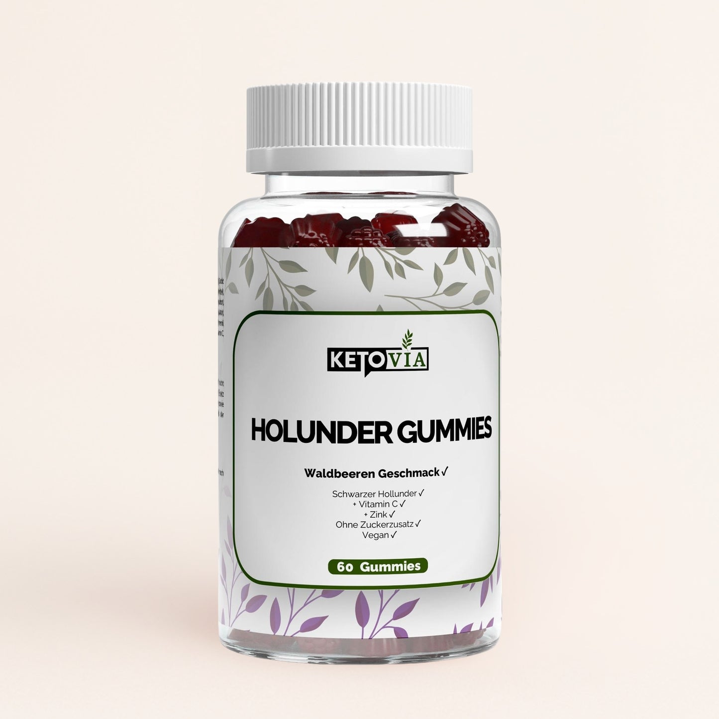 Holunder + Vitamin C + Zink Gummies - 60 Stk.