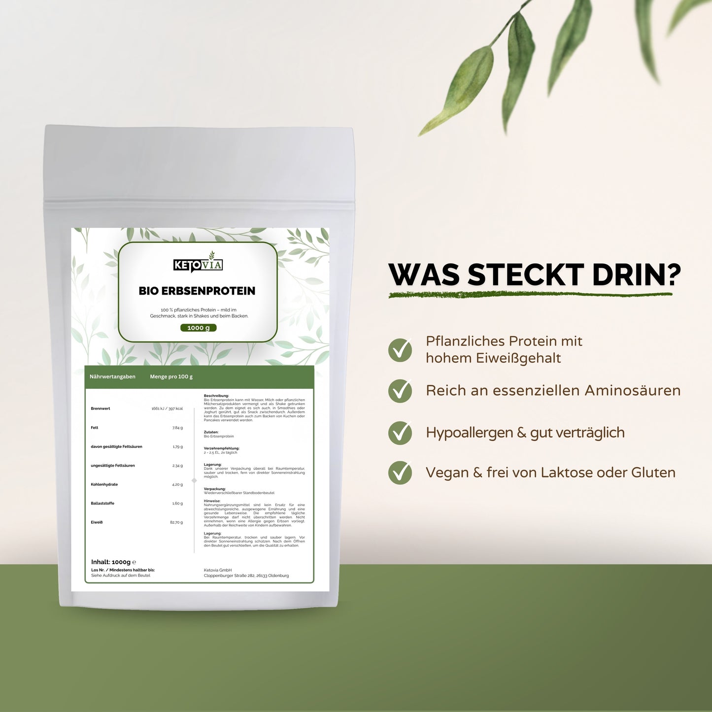 Bio Erbsenprotein