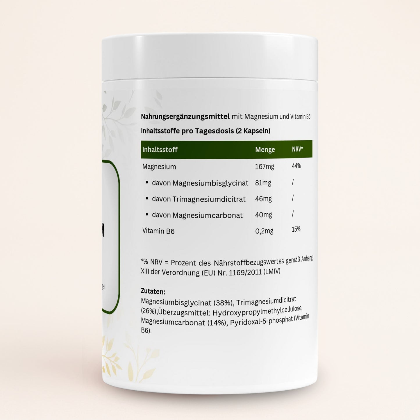 Magnesium Komplex + Vitamin B6 - 90 Kapseln