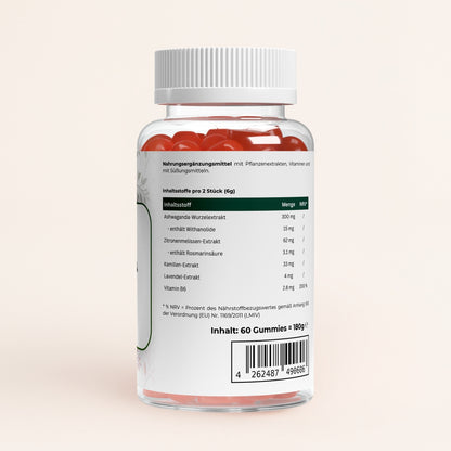 Premium Ashwagandha Gummies 300 + Vitamin B6,- 60 Stk