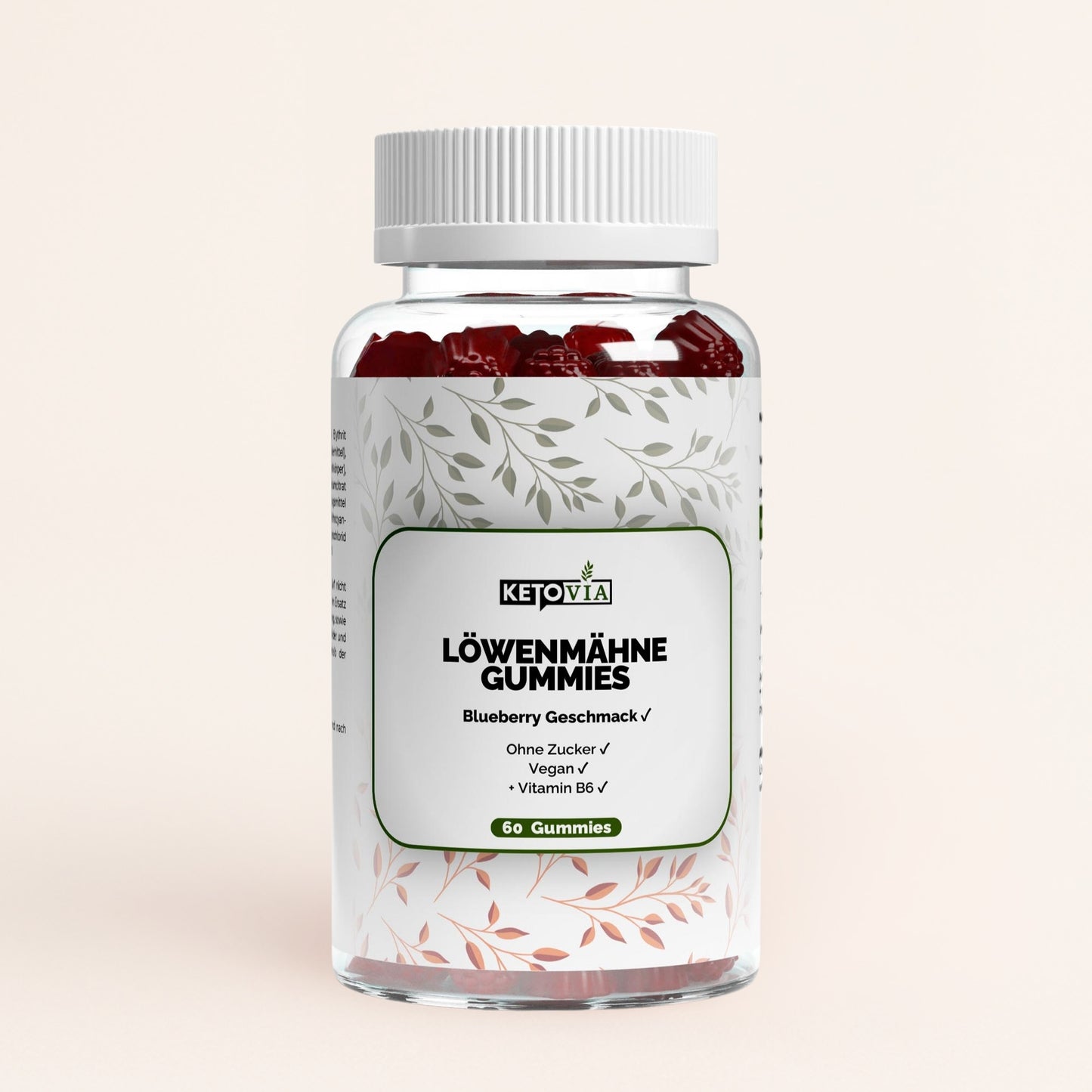 Löwenmähne + Vitamin B6 Gummies - 60 Stk.