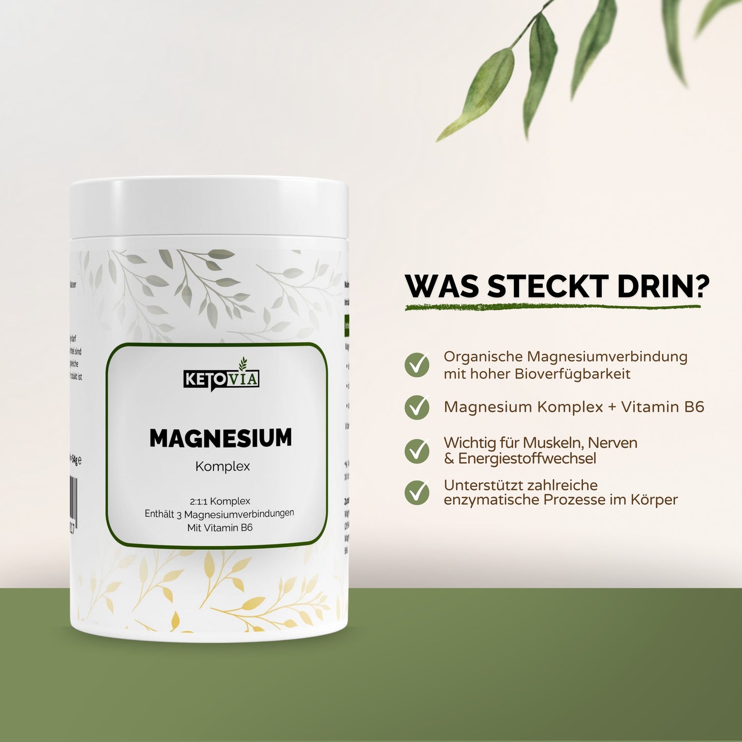 Magnesium Komplex + Vitamin B6 - 90 Kapseln