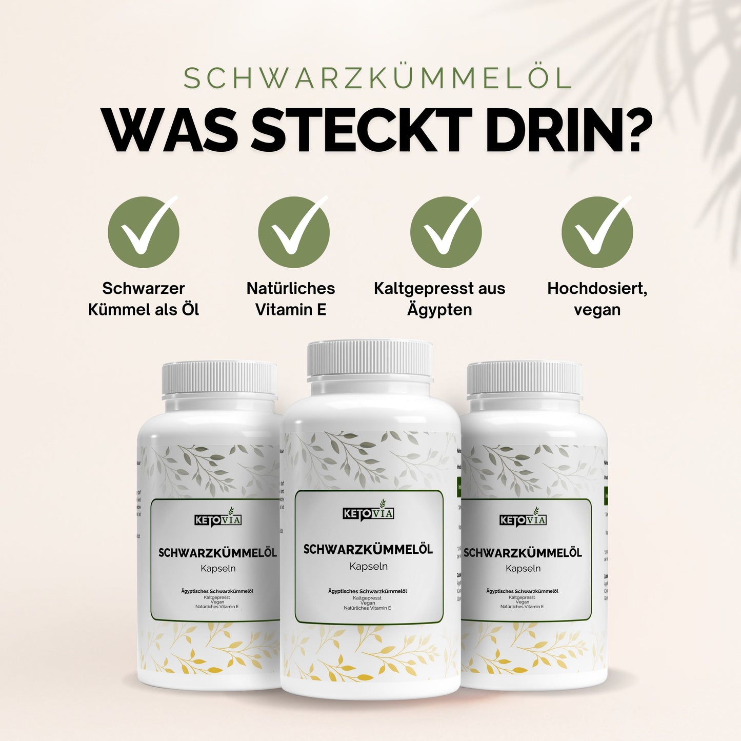 Ägyptisches Schwarzkümmelöl - 240 vegane Softgels