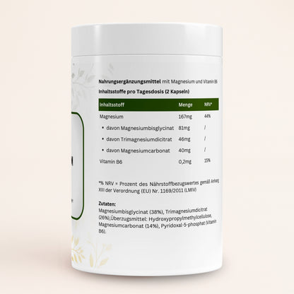 Magnesium Komplex + Vitamin B6 - 90 Kapseln